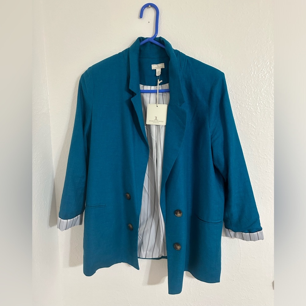 Jules & Leopold Blue Blazer,Size M